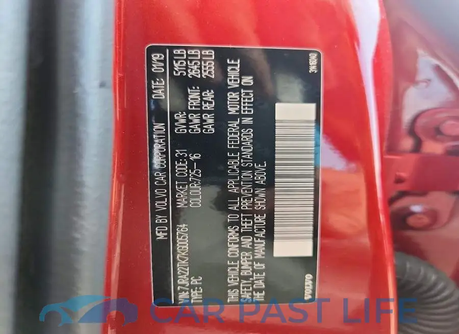 7JRA22TK7KG005764# 13
