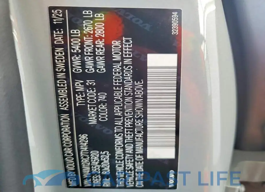 YV4M12RC7T1414296# 13