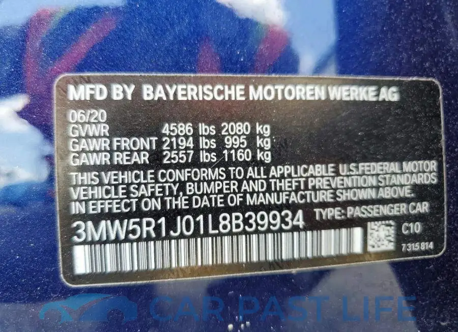 3MW5R1J01L8B39934# 12