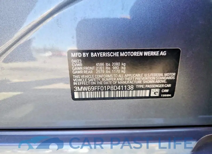 3MW69FF01P8D41138# 12