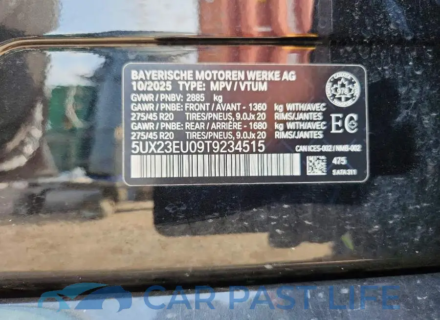 5UX23EU09T9234515# 14