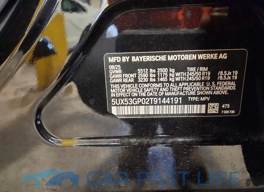 5UX53GP02T9144191# 13