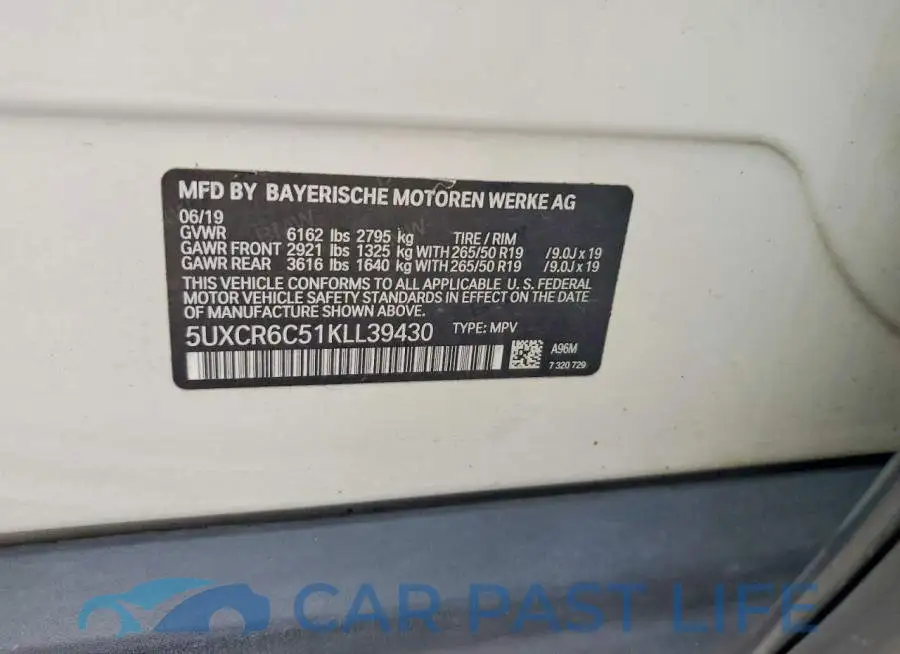 5UXCR6C51KLL39430# 13