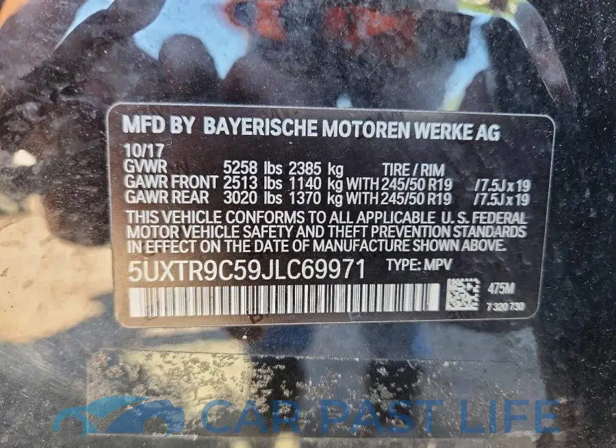 5UXTR9C59JLC69971# 13