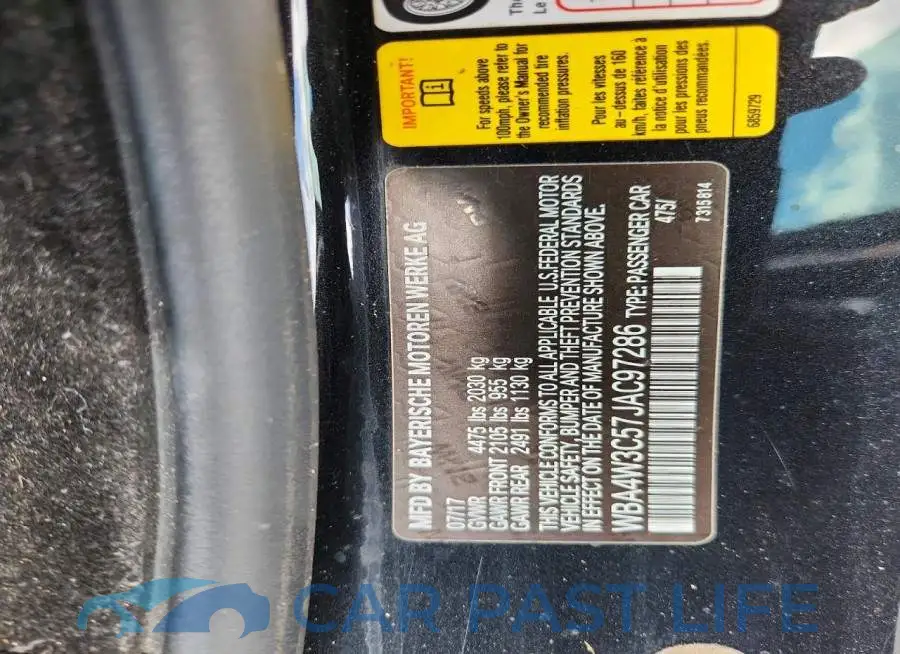WBA4W3C57JAC97286# 13