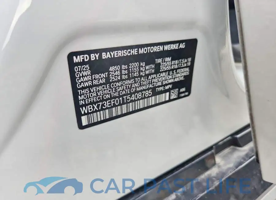 WBX73EF01T5408785# 13