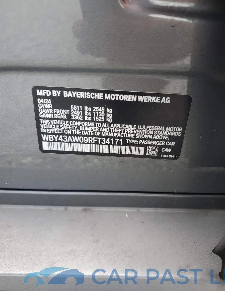 WBY43AW09RFT34171# 12