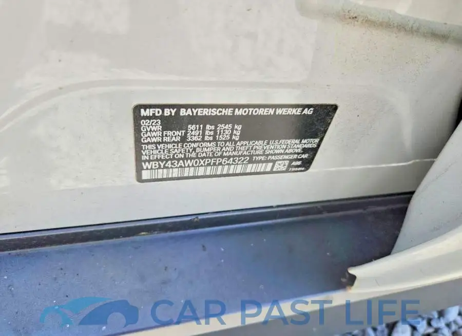 WBY43AW0XPFP64322# 12