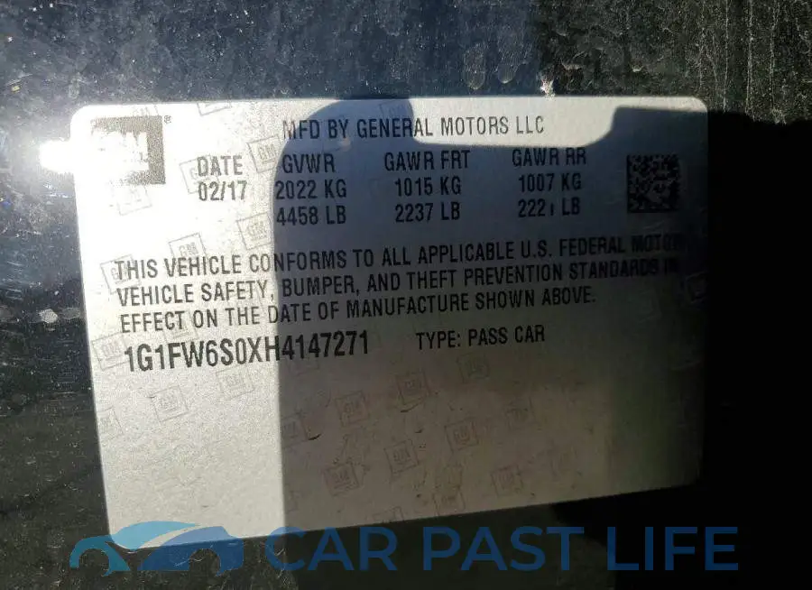1G1FW6S0XH4147271# 14