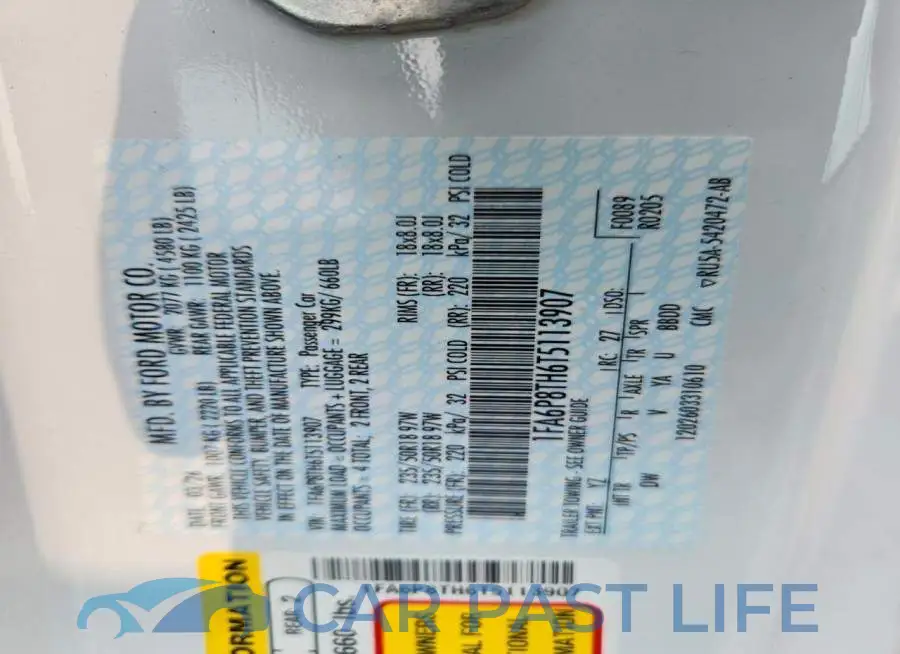 1FA6P8TH6T5113907# 13