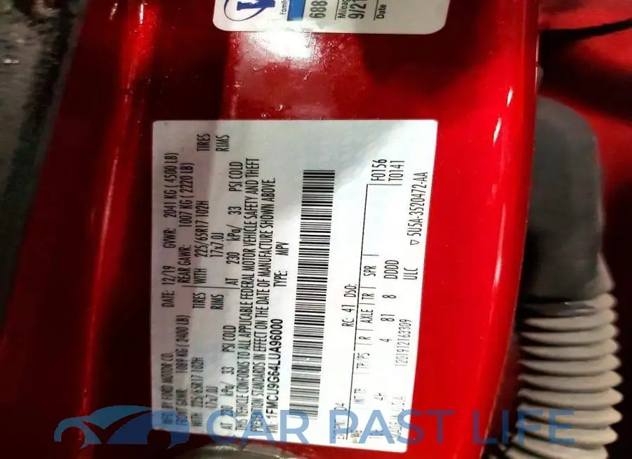 1FMCU9G64LUA96000# 13