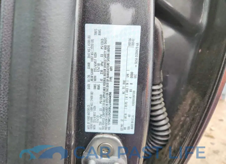 1FMCU9G68LUA64456# 13
