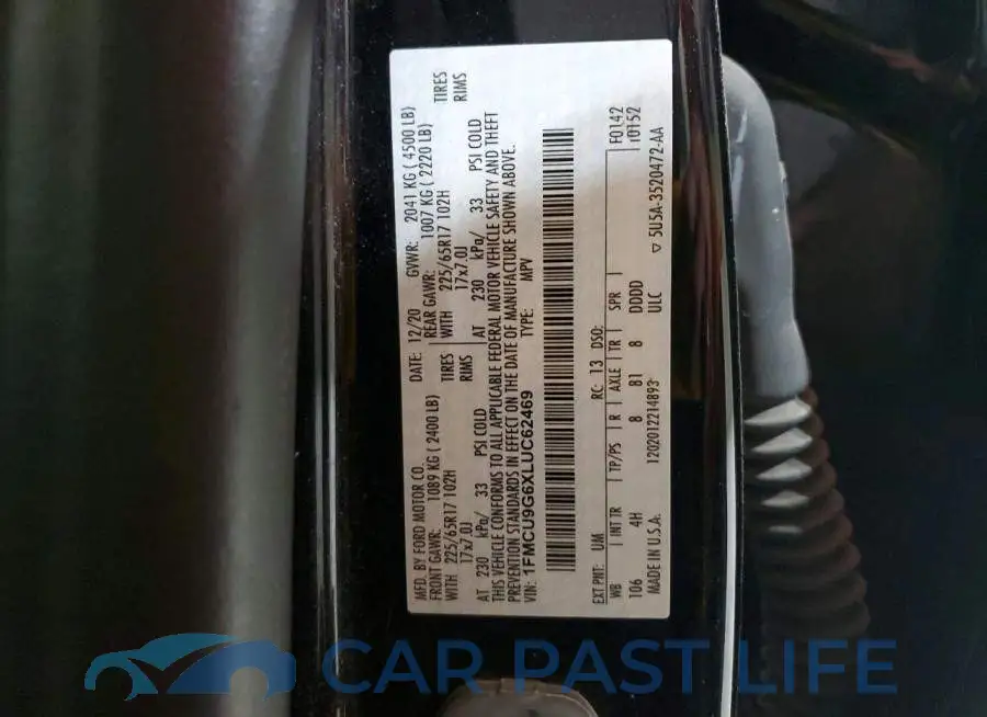 1FMCU9G6XLUC62469# 13