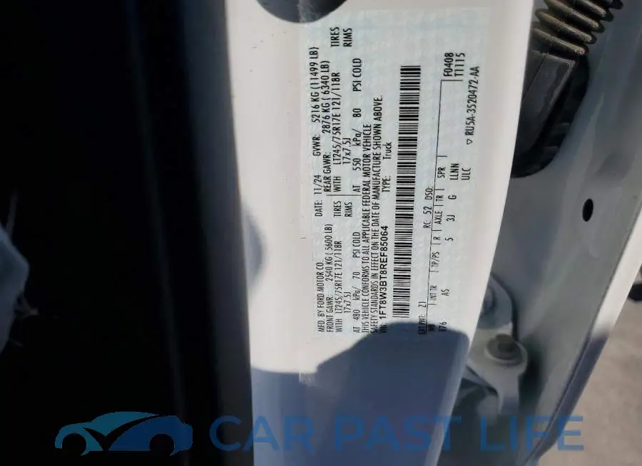 1FT8W3BT8REF85064# 12