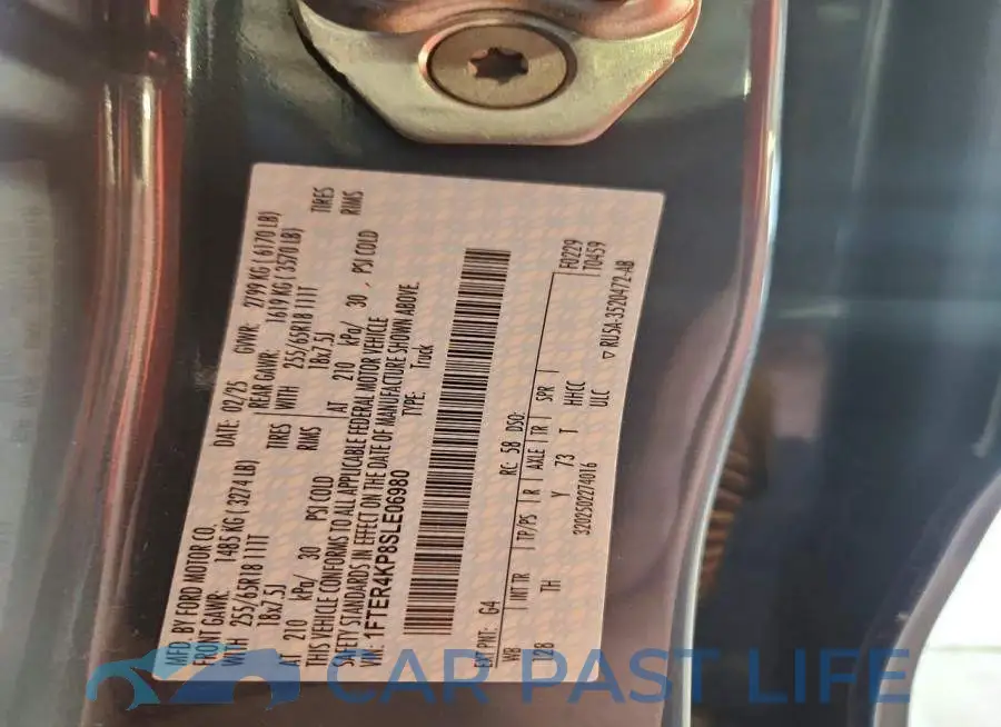 1FTER4KP8SLE06980# 12
