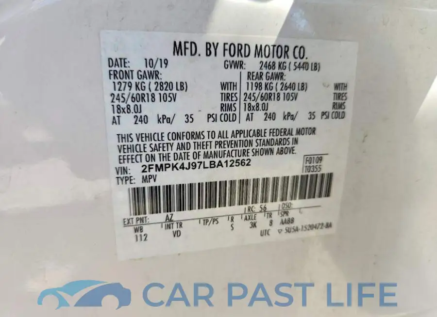 2FMPK4J97LBA12562# 13