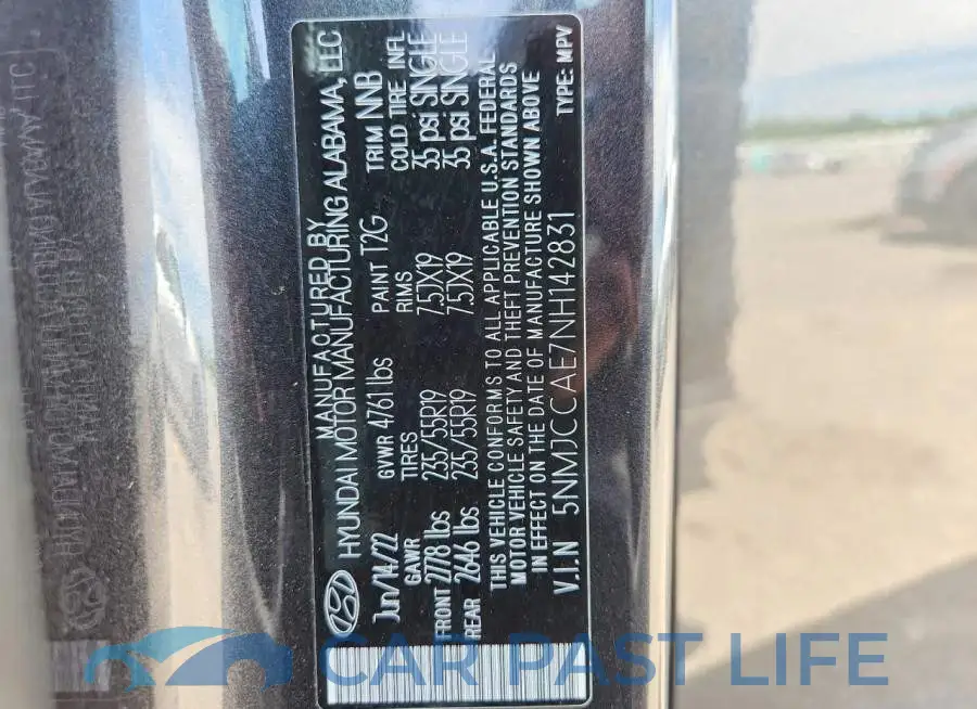 5NMJCCAE7NH142831# 13