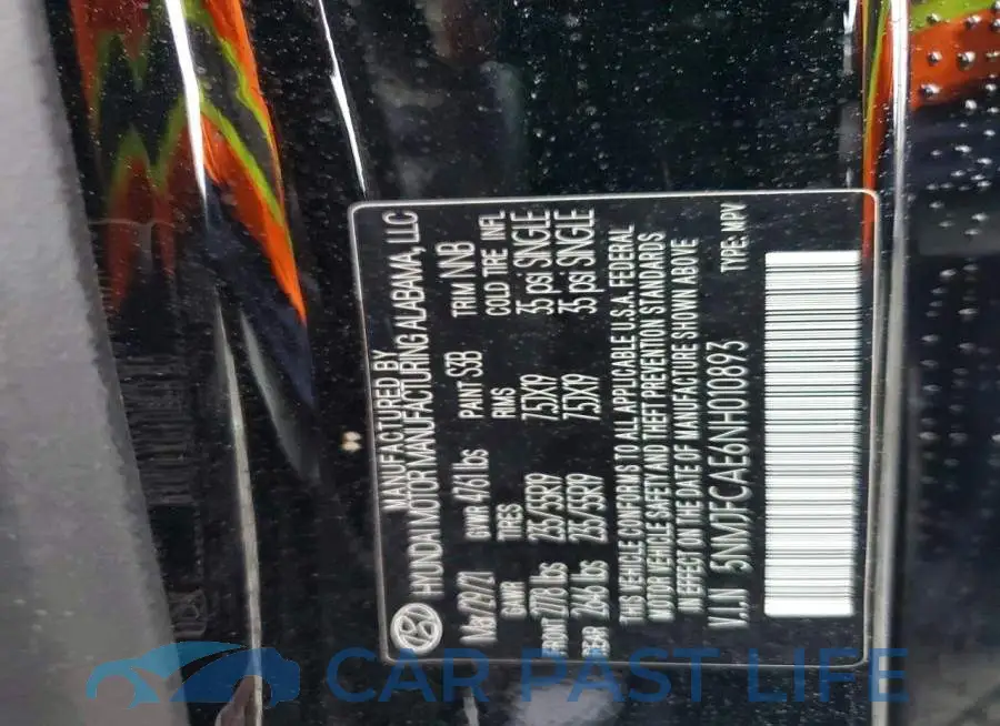 5NMJFCAE6NH010893# 13