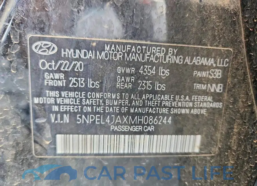 5NPEL4JAXMH086244# 13