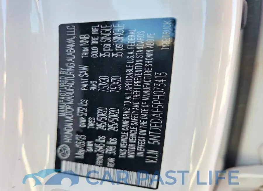 5NTJEDAF5PH073413# 12