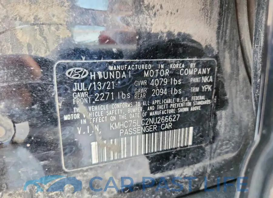 KMHC75LC2NU266627# 12