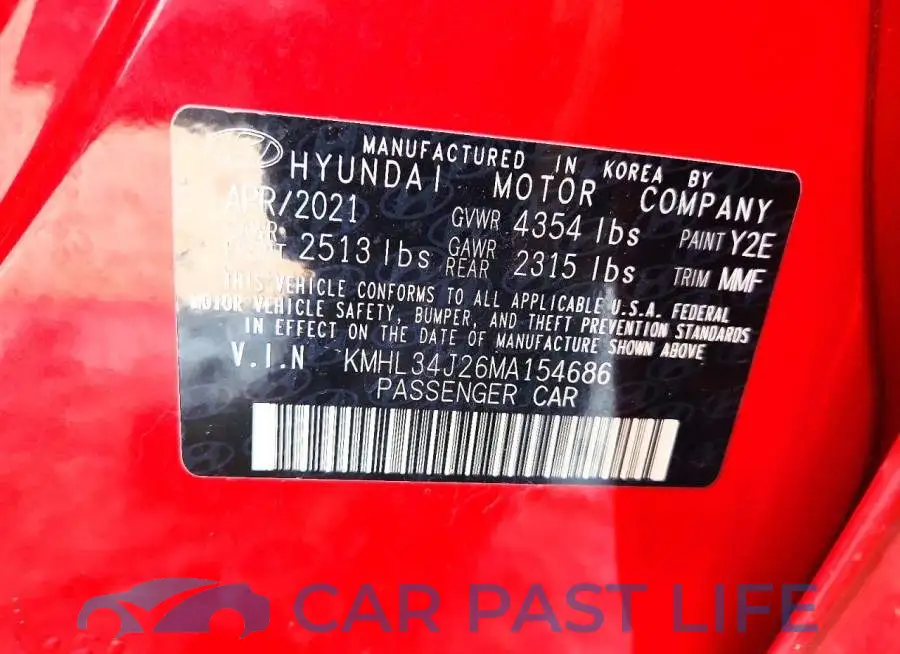 KMHL34J26MA154686# 12