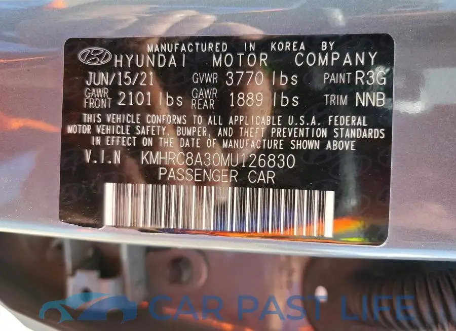KMHRC8A30MU126830# 12