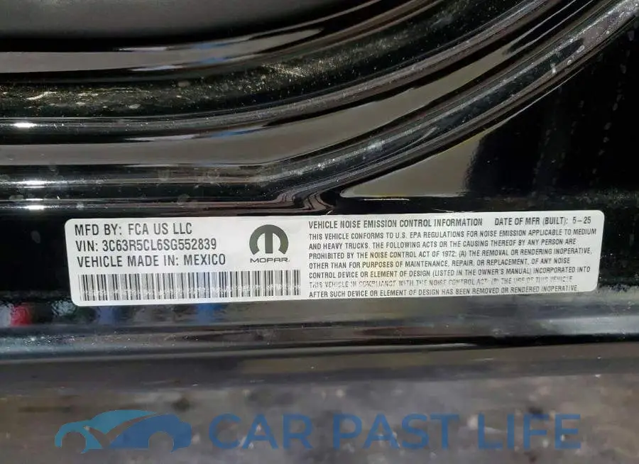3C63R5CL6SG552839# 12