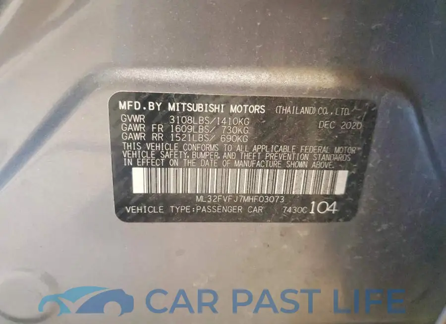 ML32FVFJ7MHF03073# 12