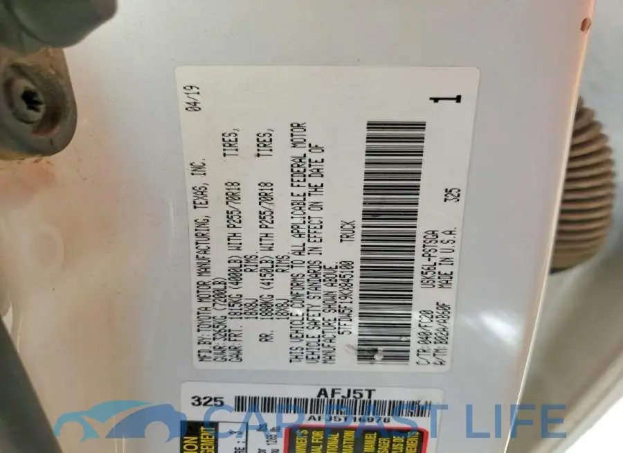 5TFDW5F19KX845100# 12