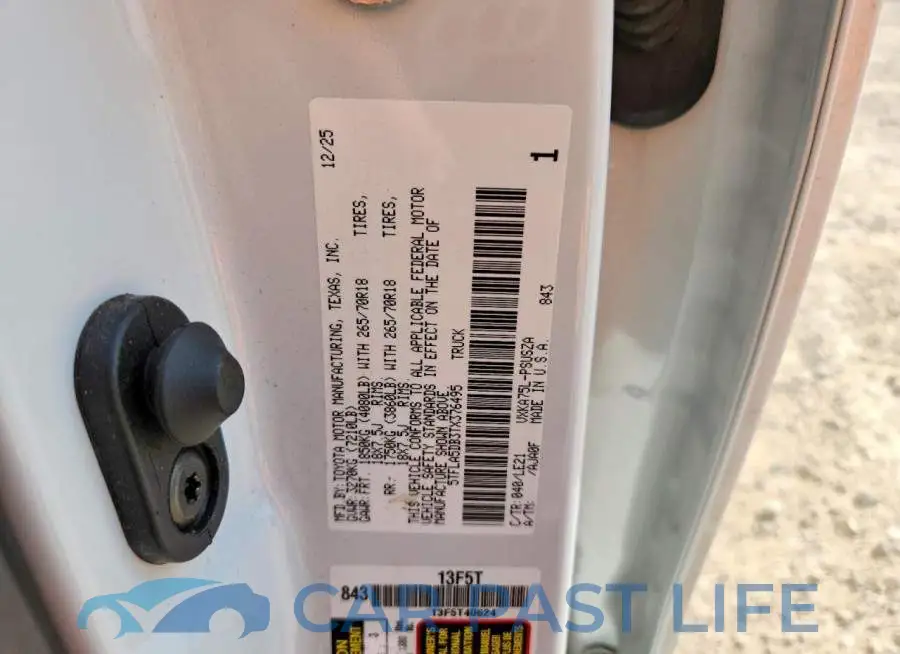 5TFLA5DB3TX376495# 12