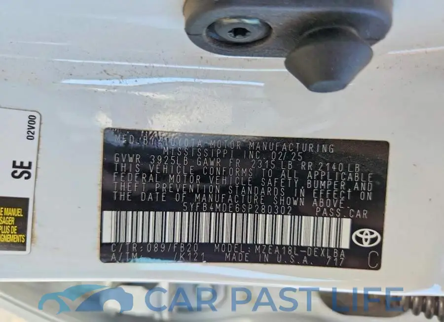 5YFB4MDE6SP280302# 13