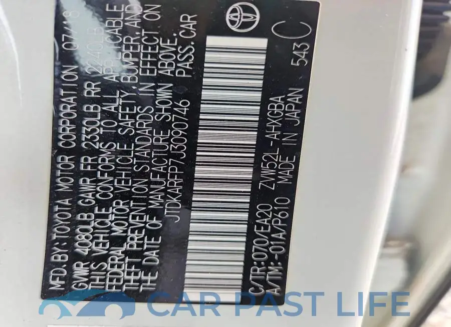 JTDKARFP7J3090746# 12
