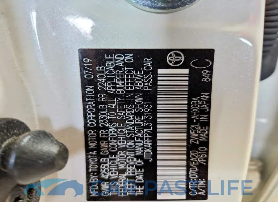 JTDKARFP7L3131931# 13