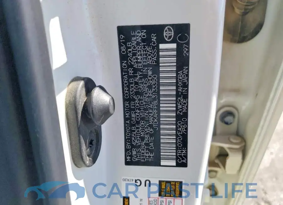 JTDKARFP8L3133350# 12
