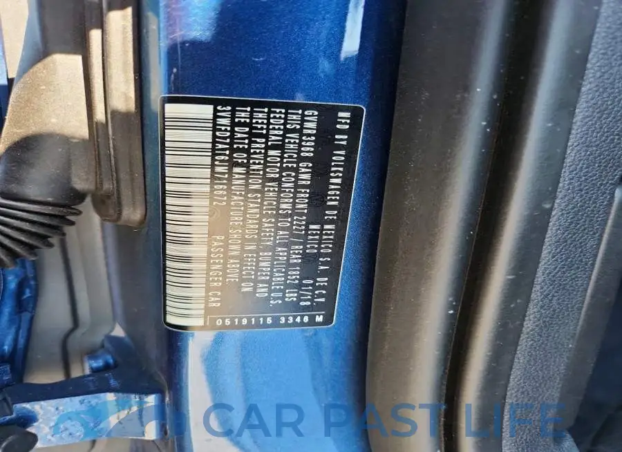 3VWFD7AT6JM716672# 13