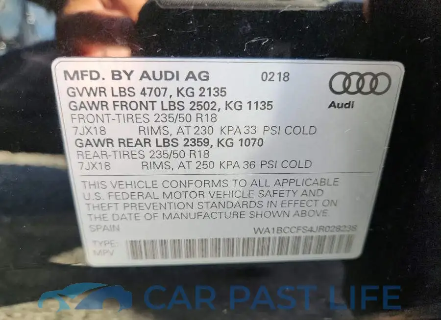 WA1BCCFS4JR028238# 14