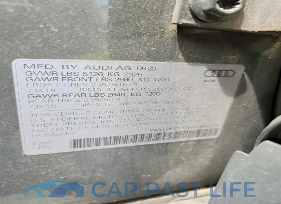 WA1DECF33M1026219# 13