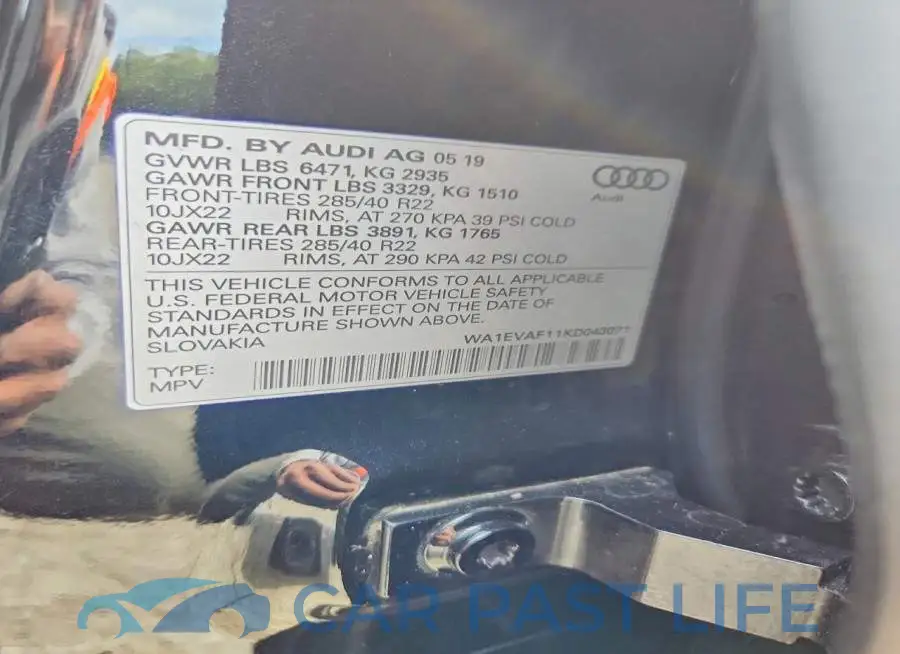 WA1EVAF11KD043071# 13