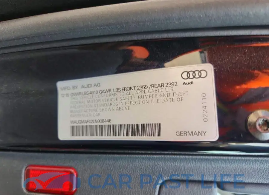WAUGMAF42LN008446# 12