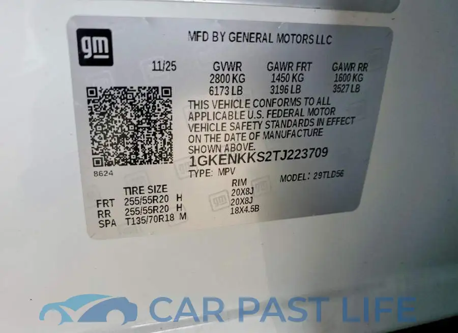 1GKENKKS2TJ223709# 14
