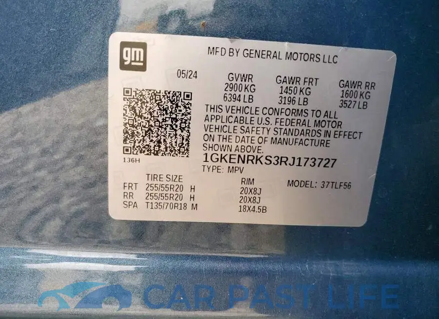 1GKENRKS3RJ173727# 13
