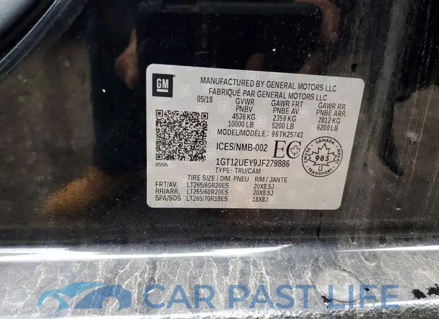 1GT12UEY9JF279886# 13