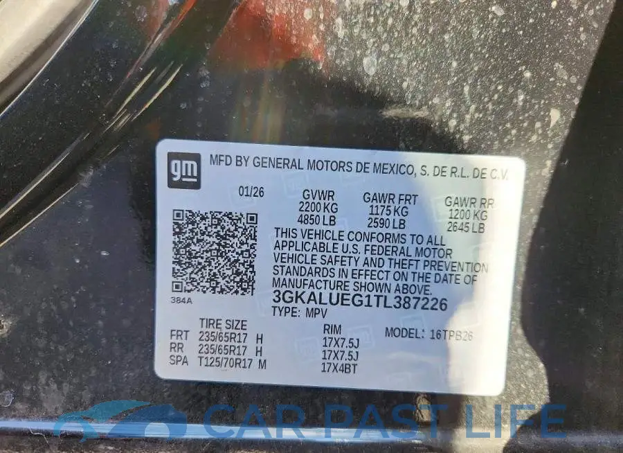 3GKALUEG1TL387226# 14