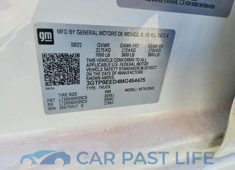 3GTP9EED4MG454475# 12