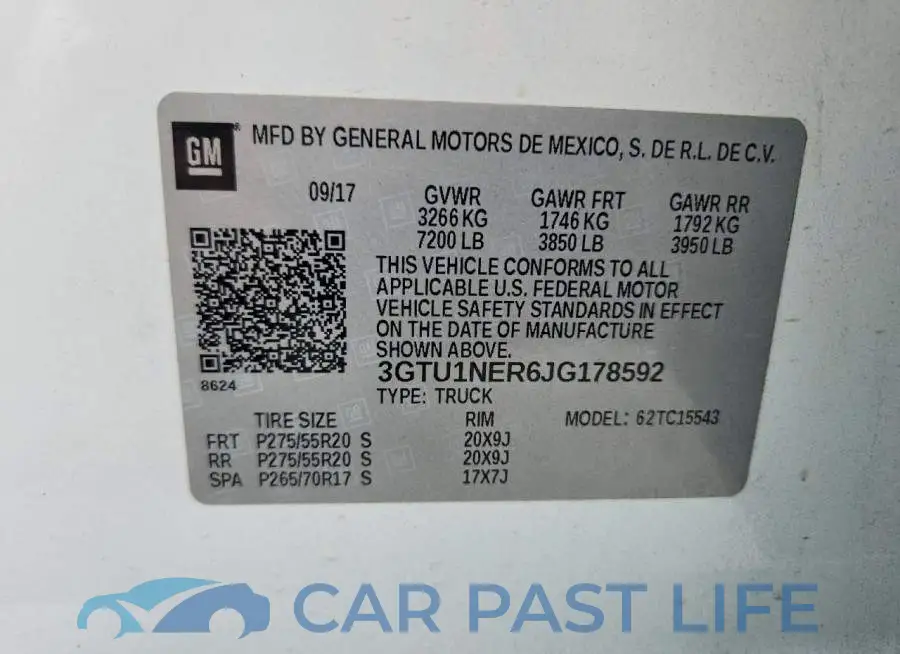 3GTU1NER6JG178592# 12