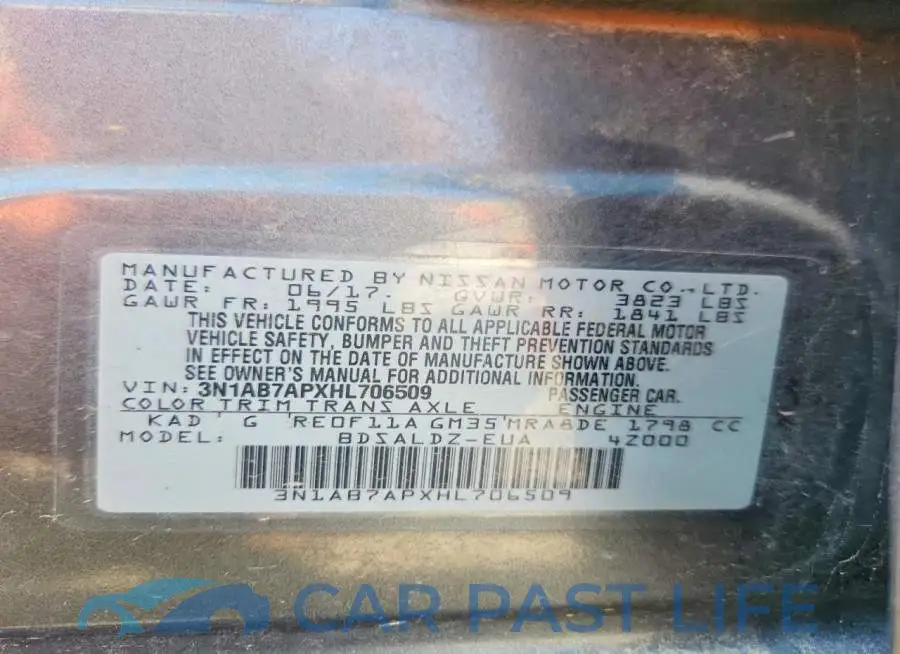 3N1AB7APXHL706509# 12