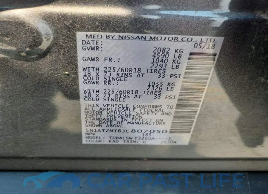 5N1AT2MT6JC807050# 13