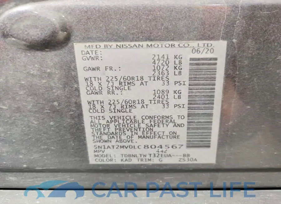 5N1AT2MV0LC804567# 14