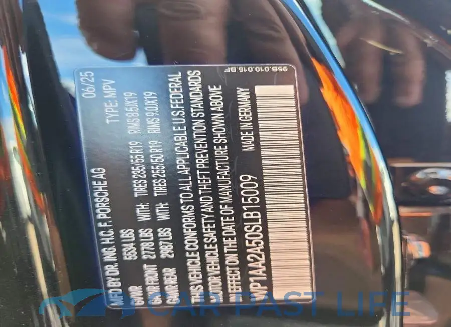 WP1AA2A50SLB15009# 13